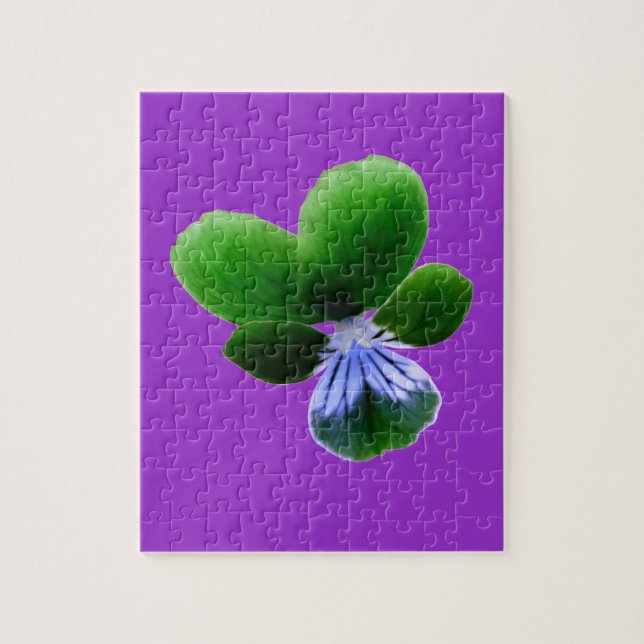 Green Pansy Puzzle (Vertical)