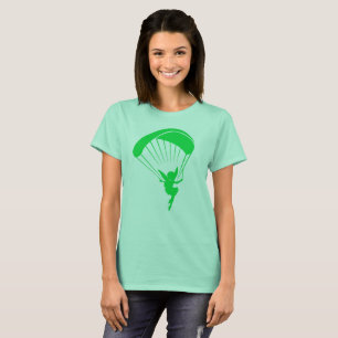 Green Paragliding Pixie Tshirt Womens
