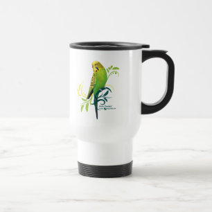 Green Parakeet Travel Mug