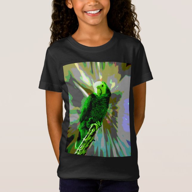 Green Parrot 6537  T-Shirt (Front)