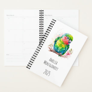 Green Parrot - Cute Baby Bird Planner
