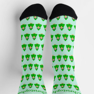 Green Parrot Design Socks