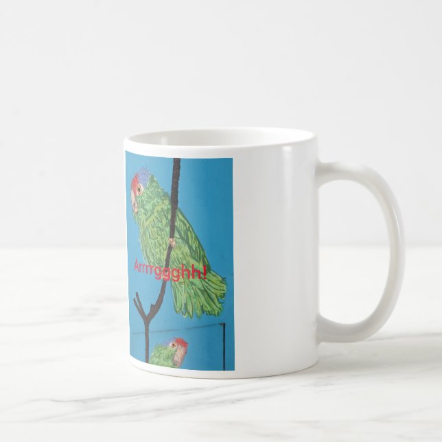 green parrot mug (Right)