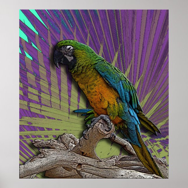 Green Parrot poster (Front)