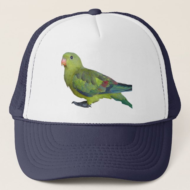 Green Parrot Trucker Hat (Front)