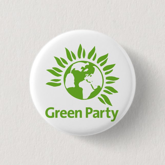 Green Party 3 Cm Round Badge (Front)