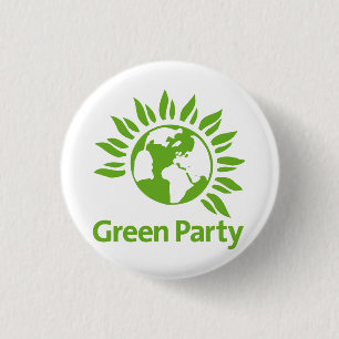 Green Party 3 Cm Round Badge