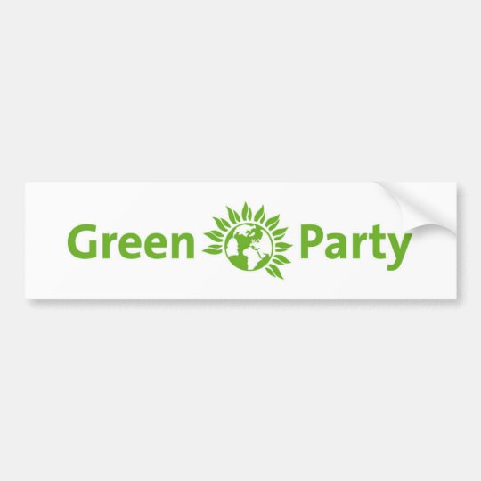 Green Party Bumper Sticker Uk