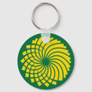GREEN PARTY KEY RING