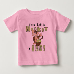 Green Party Monkey 1st Birthday Tshirts and Gifts
