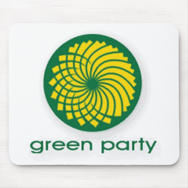 GREEN PARTY MOUSE MAT (Front)