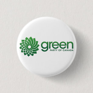 Green Party of Canada Logo 3 Cm Round Badge