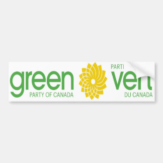 Green Party of Canada Parti Vert du Canada Bumper Sticker