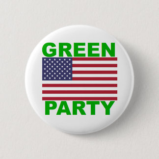 Green Party USA 6 Cm Round Badge