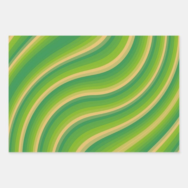 Green Passion  Wrapping Paper Sheet (Front)