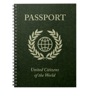green passport notebook