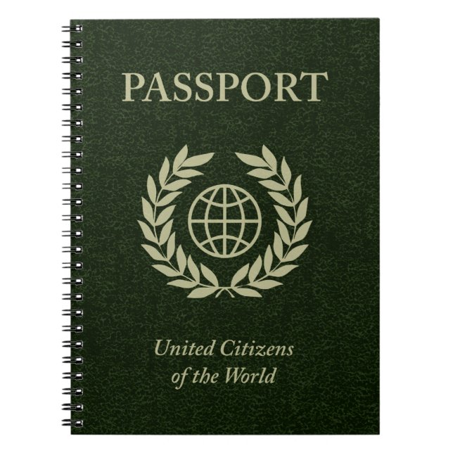 green passport notebook (Front)