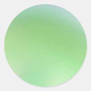Green Pastel Custom Trendy Classic Round Sticker