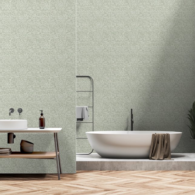 Green pastel design wallpaper (Bathroom)