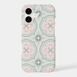 Green Pastel Floral Tiles