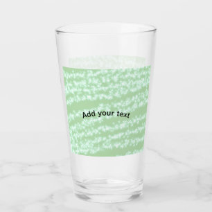 Green pastel glitter sparkle name text boho retro glass