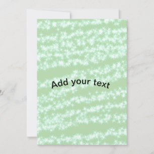 Green pastel glitter sparkle name text boho retro invitation