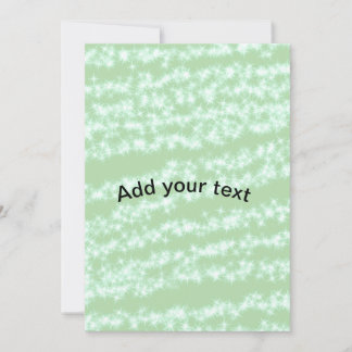Green pastel glitter sparkle name text boho retro  invitation