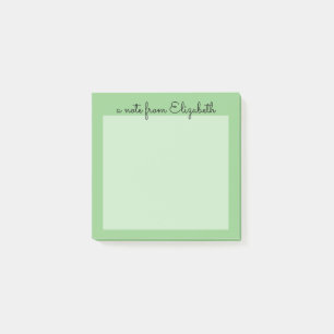 Green Pastel Minimal Post-it Notes