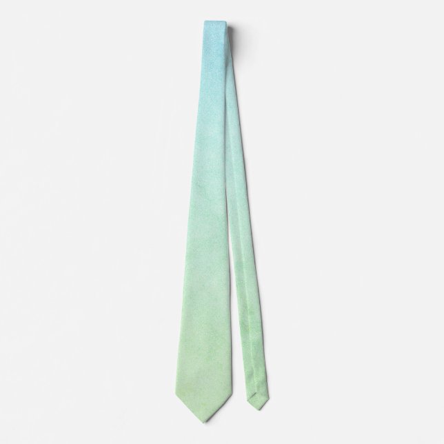 Green Pastel Ombre Glitter Tie (Front)