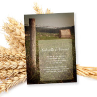 Green Pastures Country Farm Wedding Save the Date