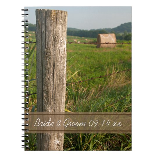Green Pastures Country Ranch Wedding Notebooks