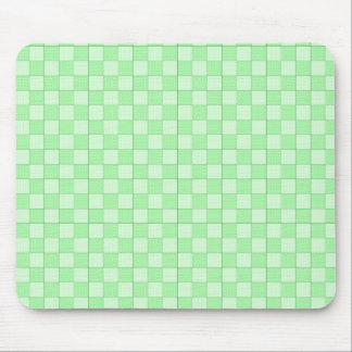 Green Patchwork Pattern Mouse Mat
