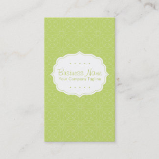 Green Pattern Business Card