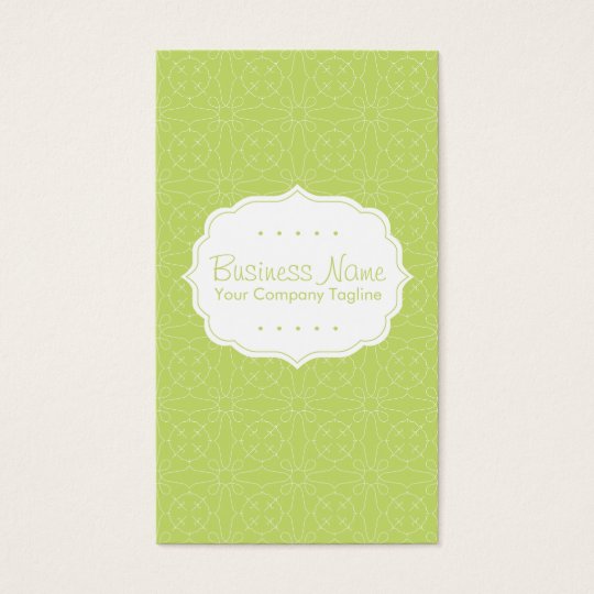 Green Pattern Business Card