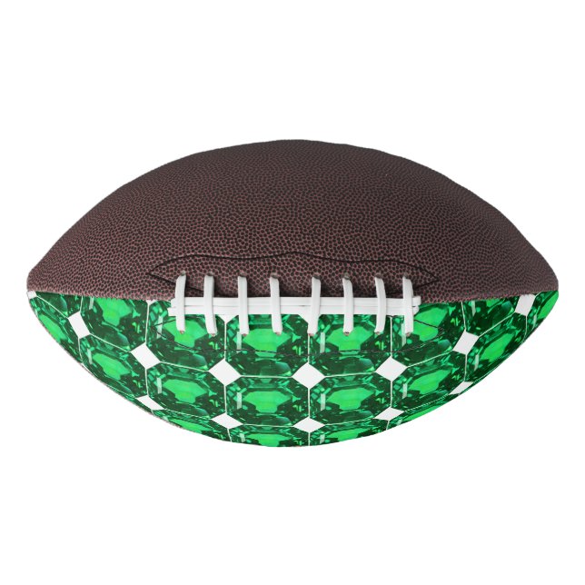 Green Pattern Emerald American Football (Front)