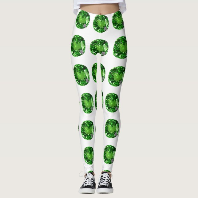 Green Pattern Leggings (Front)