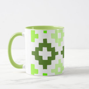 Green Pattern Mug