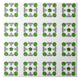 Green Pattern Tile