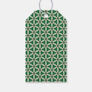 Green Patterned  Gift Tags