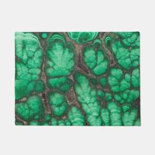 Green Patterned Malachite Doormat
