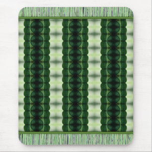 Green Patterned Rug Style Mouse Mat