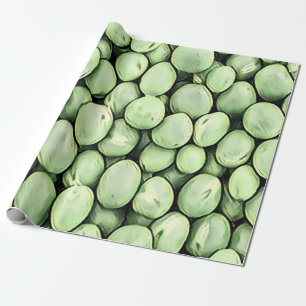 Green Pea Pills Pattern Mix Wrapping Paper