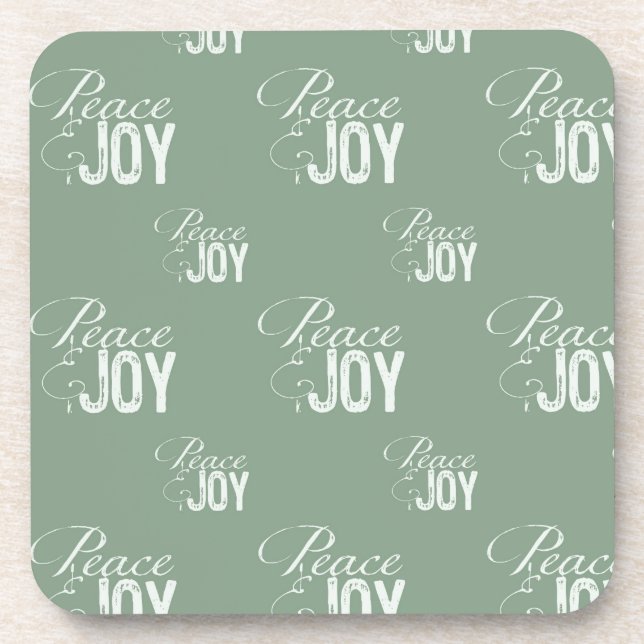 Green Peace and Joy Coaster (Front)