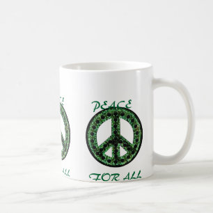 green peace for all mug