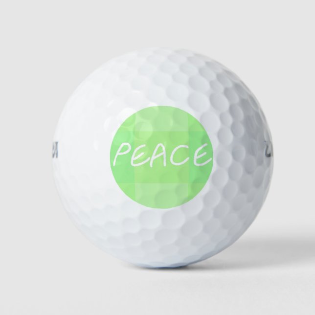 Green Peace Golf Balls (Front)