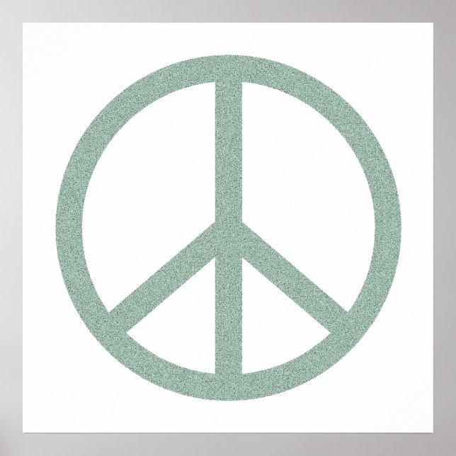 Green Peace Symbol Poster (Front)