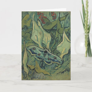 Green Peacock (Emperor) Moth by Vincent van Gogh Card