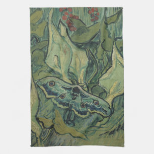 Green Peacock (Emperor) Moth by Vincent van Gogh Tea Towel