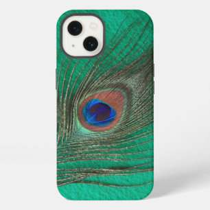 Green Peacock Feather iPhone 13 Case