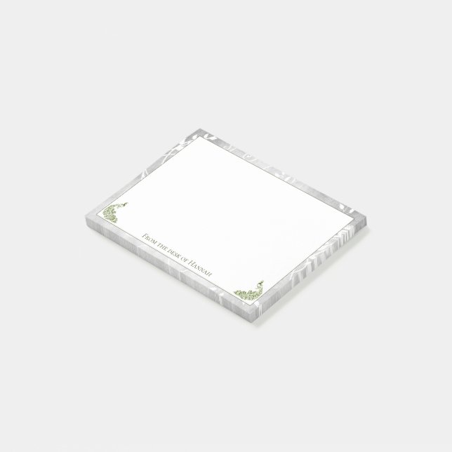 Green Peacocks Notes (Angled)